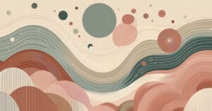 Soft abstract illustration conveying balance, presence, and mindful understanding