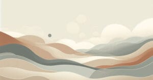 Wellness-themed educational illustration expressing inner balance and awareness