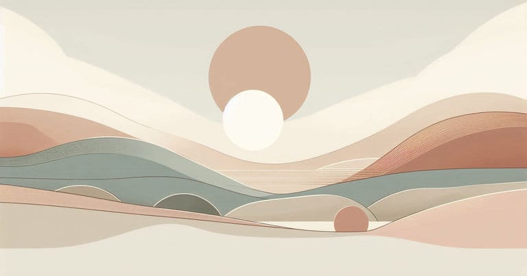 Abstract illustration representing calm attention and safe educational exploration