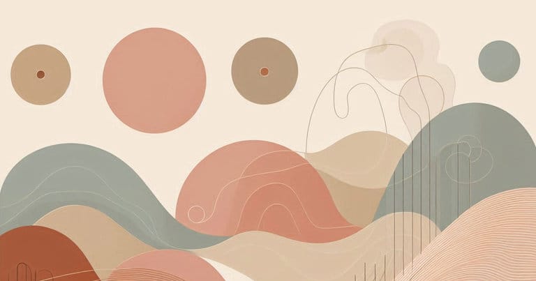 Abstract wellness visual supporting thoughtful learning and calm engagement