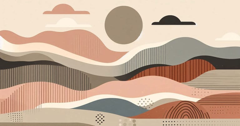 Minimalist abstract illustration supporting reflective learning and emotional regulation