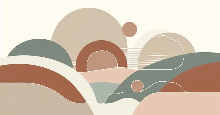 Abstract educational artwork representing balanced attention and reflective learning