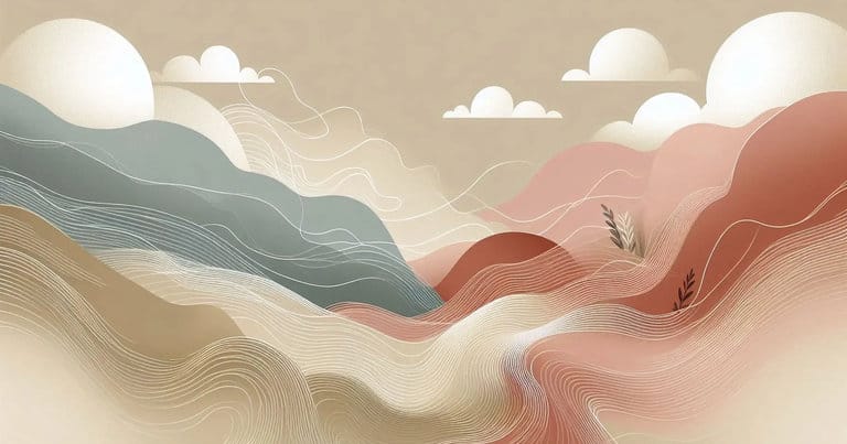 Minimalist wellness visual expressing balance, presence, and mindful learning