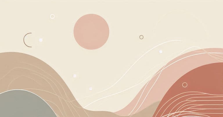 Minimal abstract educational visual symbolizing calm reflection and emotional clarity