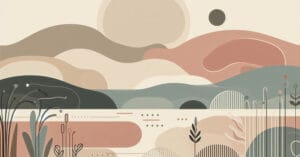 Soft wellness illustration representing reflective awareness in an educational context