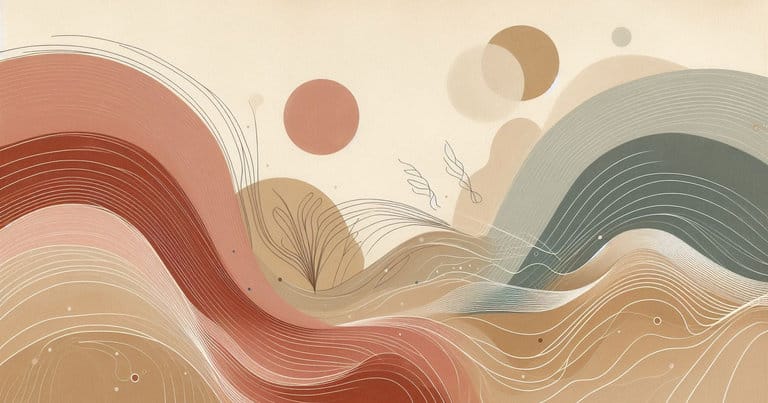 Wellness-themed illustration conveying inner calm and mindful understanding