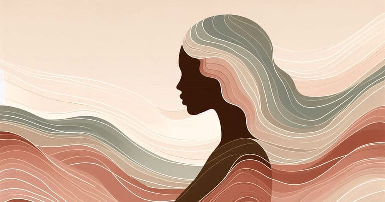 Abstract learning-oriented visual conveying calm engagement and inner balance