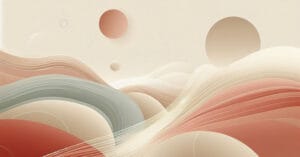 Abstract visual representing thoughtful awareness and reflective presence