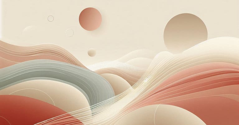 Abstract visual representing thoughtful awareness and reflective presence