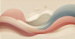 Abstract educational visual designed to convey calm presence and awareness