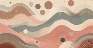 Wellness-themed educational visual conveying balance and calm attention