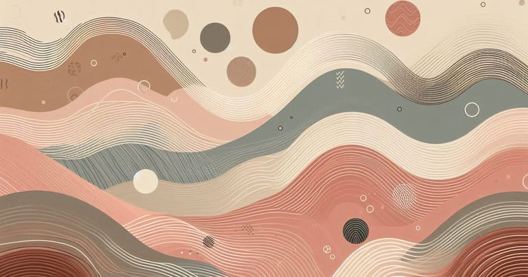 Wellness-themed educational visual conveying balance and calm attention