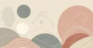 Abstract educational illustration representing slow pacing, calm rhythm, and nervous system safety