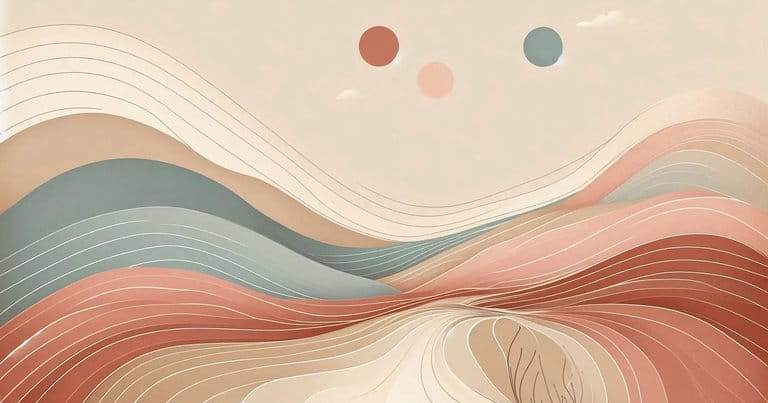 Abstract educational illustration symbolizing embodied awareness contrasted with analytical thinking