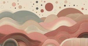 Abstract educational illustration showing balance between activation and relaxation in the nervous system