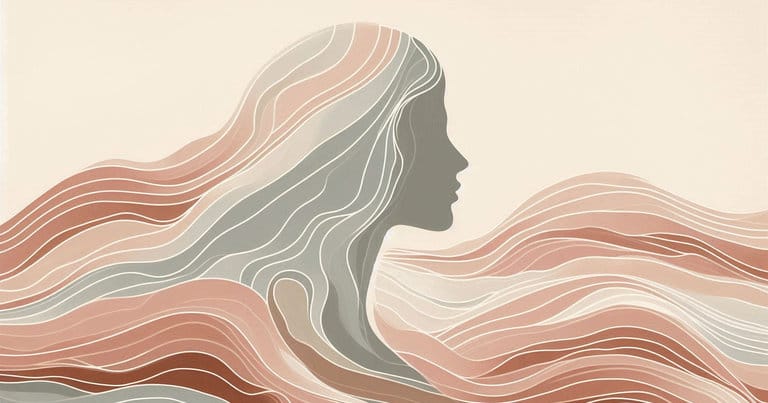 Abstract educational illustration showing balance between activation and relaxation in the nervous system