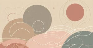 Abstract educational wellness illustration symbolizing embodied awareness and reflective learning