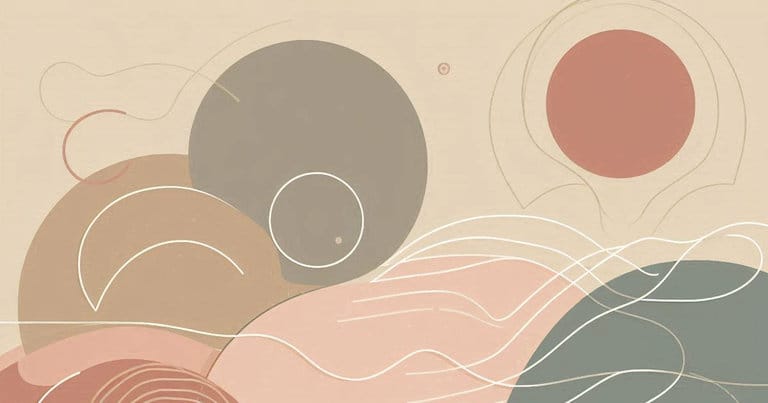 Abstract educational wellness illustration symbolizing embodied awareness and reflective learning