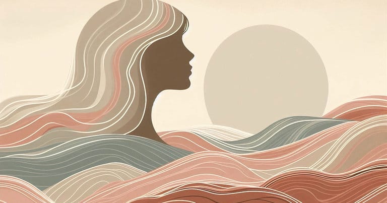 Abstract illustration of glowing neural connections within a soft, web-like fabric in dusty sage and pale terracotta, representing pelvic fascia release.