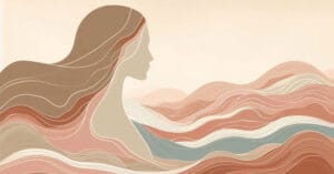 A horizontal abstract image with soft intersecting lines and glowing nodes, representing the clarity and connection of verbal communication in a somatic space.